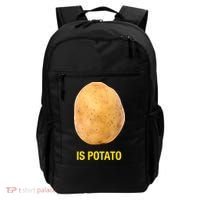 Is Potato Funny Backpack thumb 0