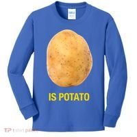 Is Potato Funny Kids Long Sleeve Shirt thumb 0