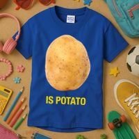 Is Potato Funny Kids T-Shirt thumb 3