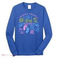 Twinkle Little Star How We Wonder What You Are Gender Reveal Gift Long Sleeve Shirt thumb 0