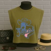 Texas Lone Star State Garment-Dyed Women's Muscle Tee thumb 3
