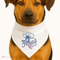 Texas Lone Star State USA-Made Doggie Bandana thumb 1