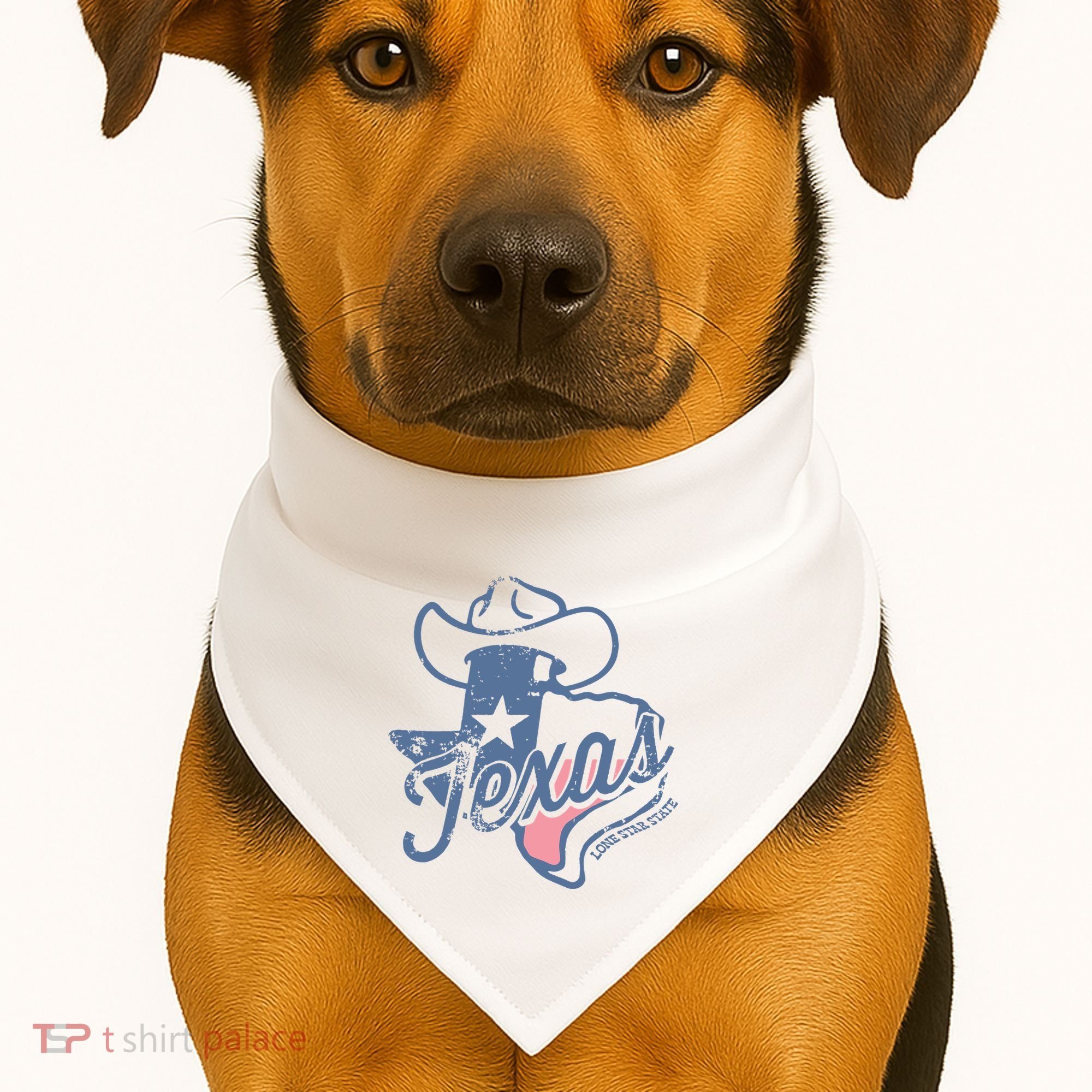 Texas Lone Star State USA-Made Doggie Bandana