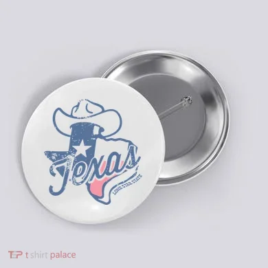 Texas Lone Star State Button