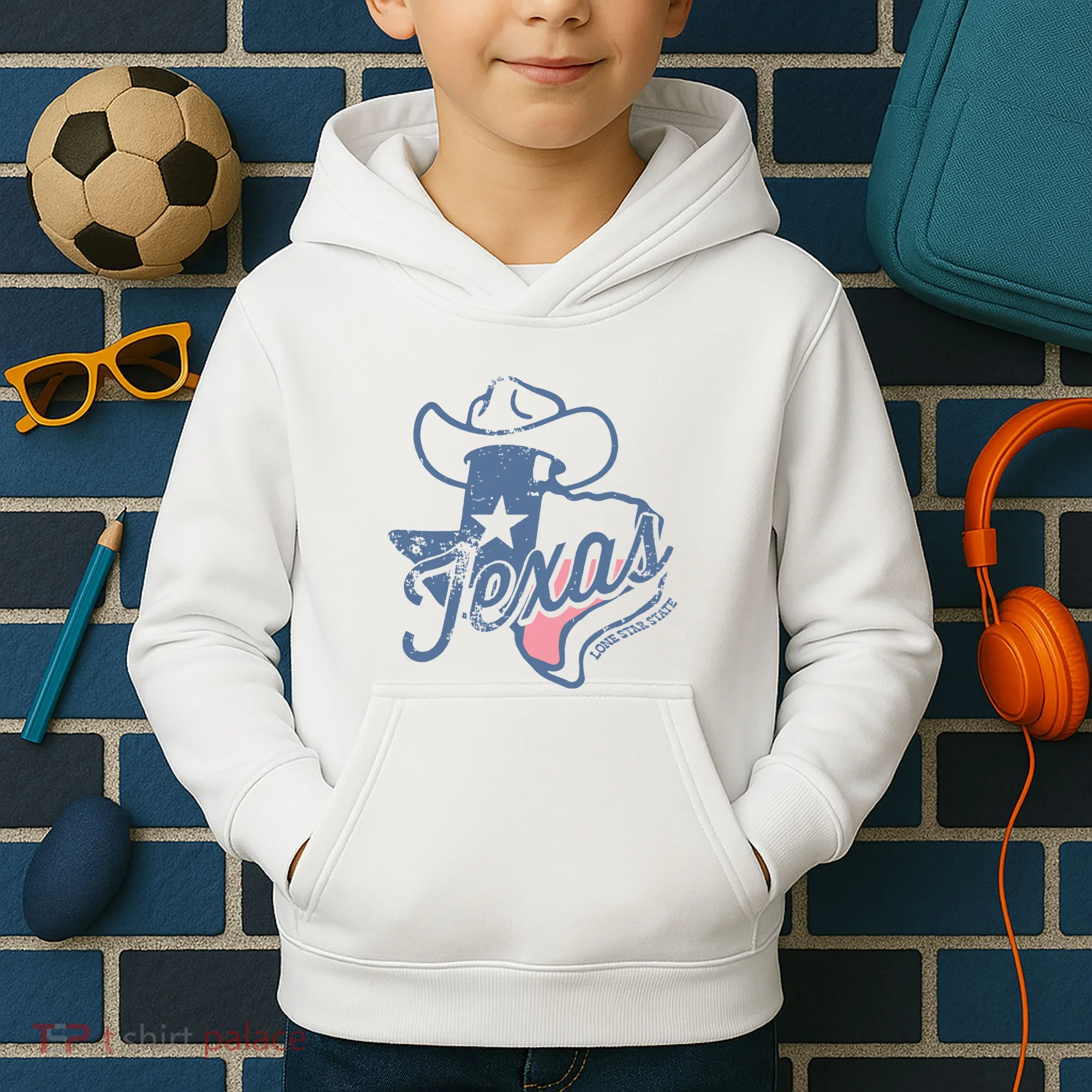 Texas Lone Star State Kids Hoodie