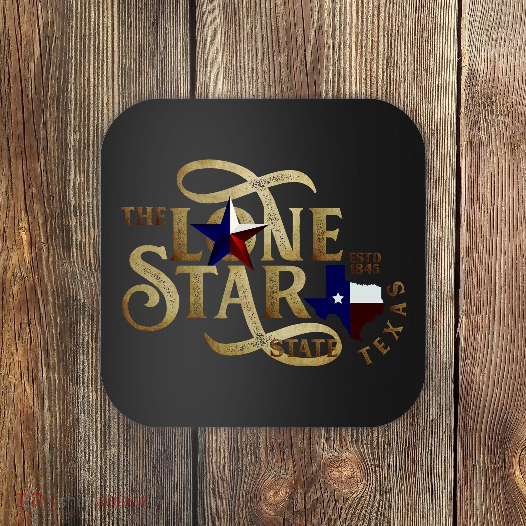 The Lone Star State Texas Logo Coaster