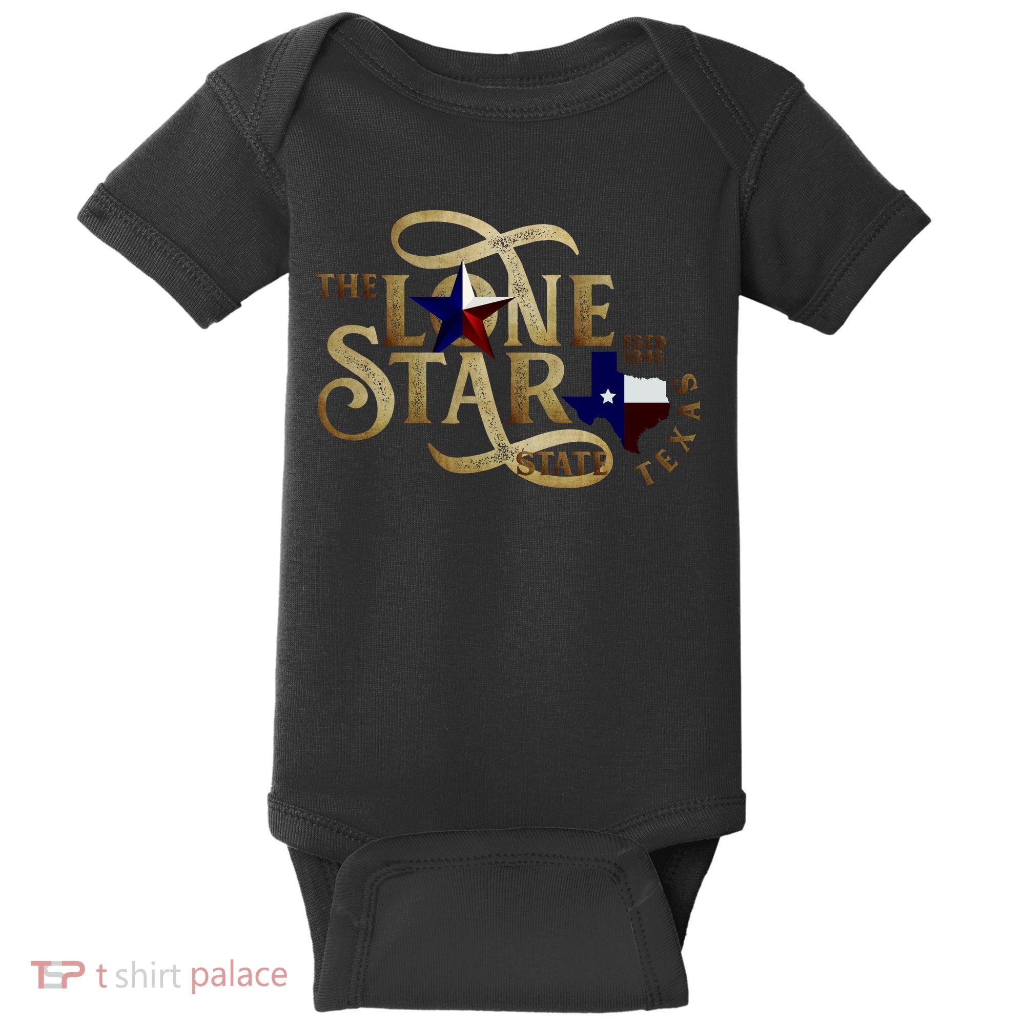 The Lone Star State Texas Logo Baby Bodysuit