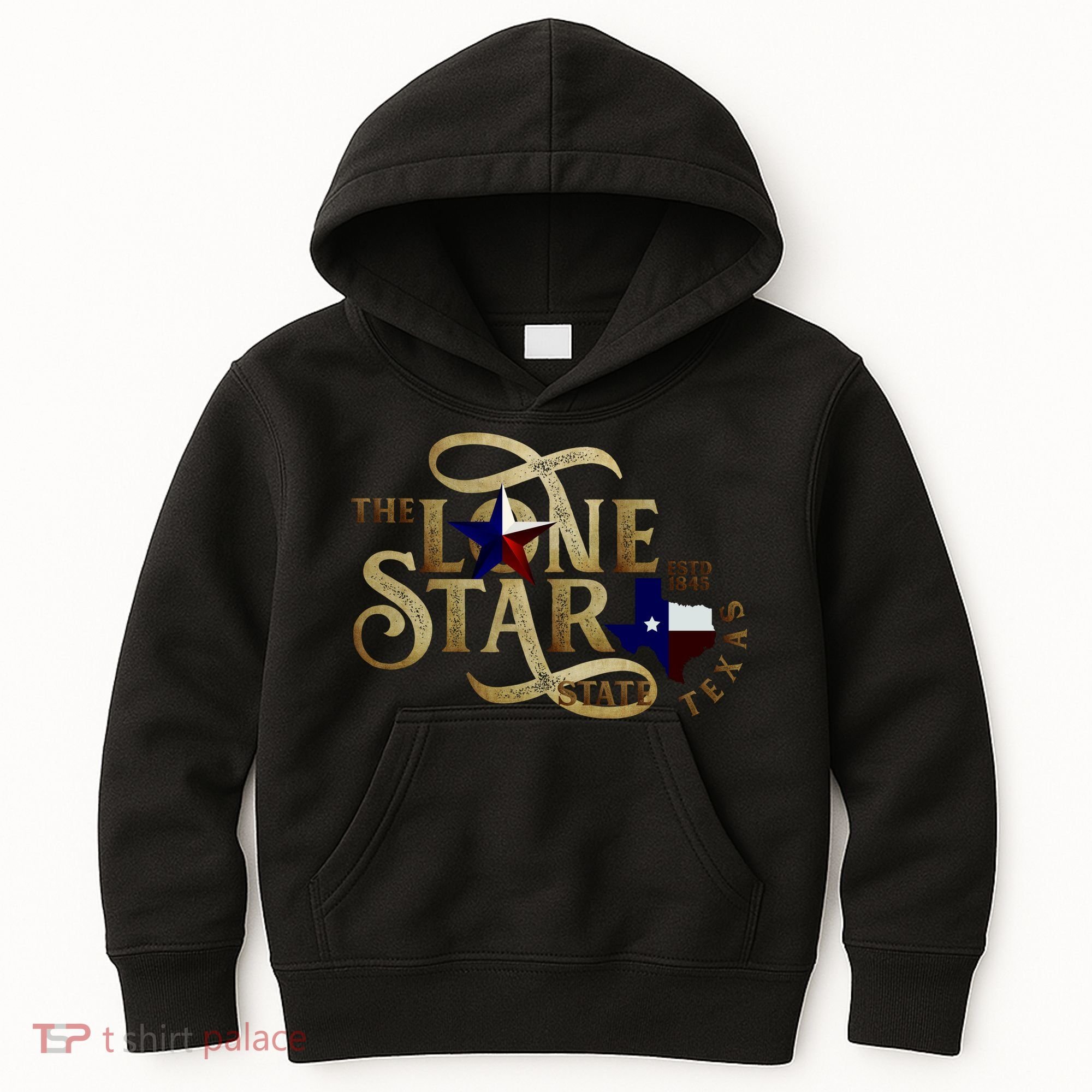 The Lone Star State Texas Logo Kids Hoodie