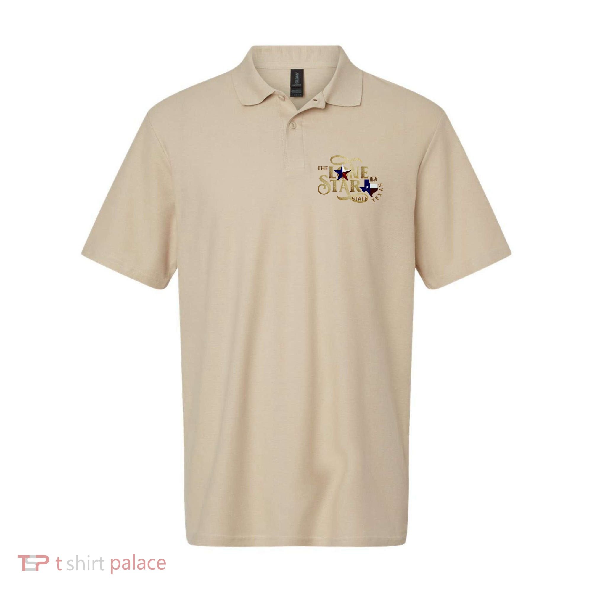 The Lone Star State Texas Logo Polo