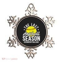 The Last Softball Season Softball Senior Dad 2026 Gift Ornament thumb 0