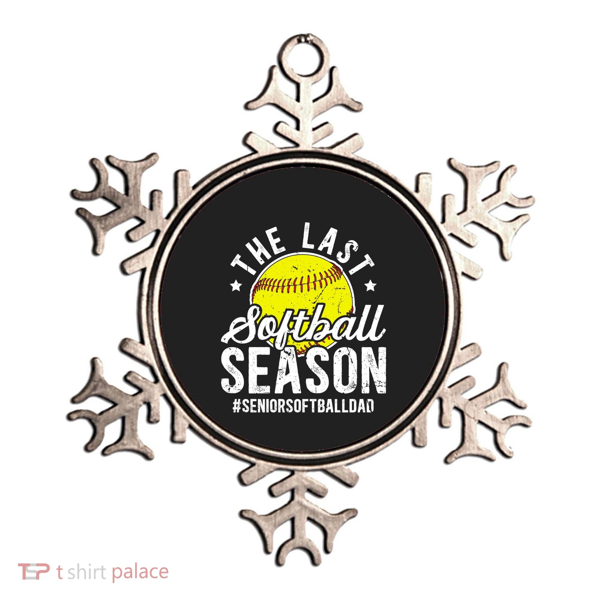 The Last Softball Season Softball Senior Dad 2026 Gift Ornament