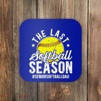 The Last Softball Season Softball Senior Dad 2026 Gift Coaster thumb 0