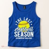 The Last Softball Season Softball Senior Dad 2026 Gift Tank Top thumb 2