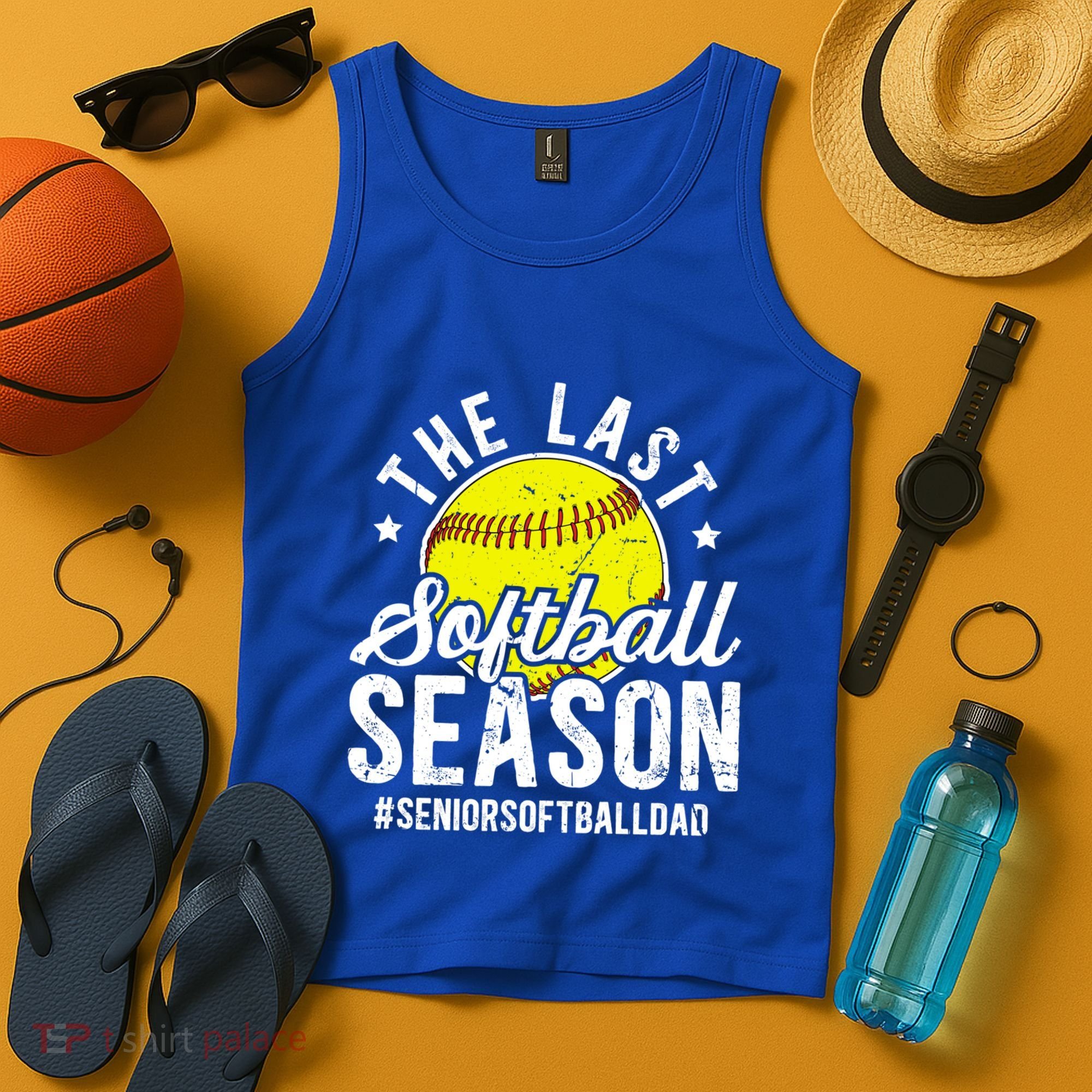 The Last Softball Season Softball Senior Dad 2026 Gift Tank Top