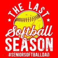 The Last Softball Season Softball Senior Dad 2026 Gift Santa Hat thumb 1