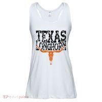 Texas Lone Star State Since 1845 Cowboy And Rodeo Texas Ladies Essential Flowy Tank thumb 0