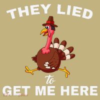 They Lied To Get Me Here Funny Thanksgiving Turkey Trot Polo thumb 2