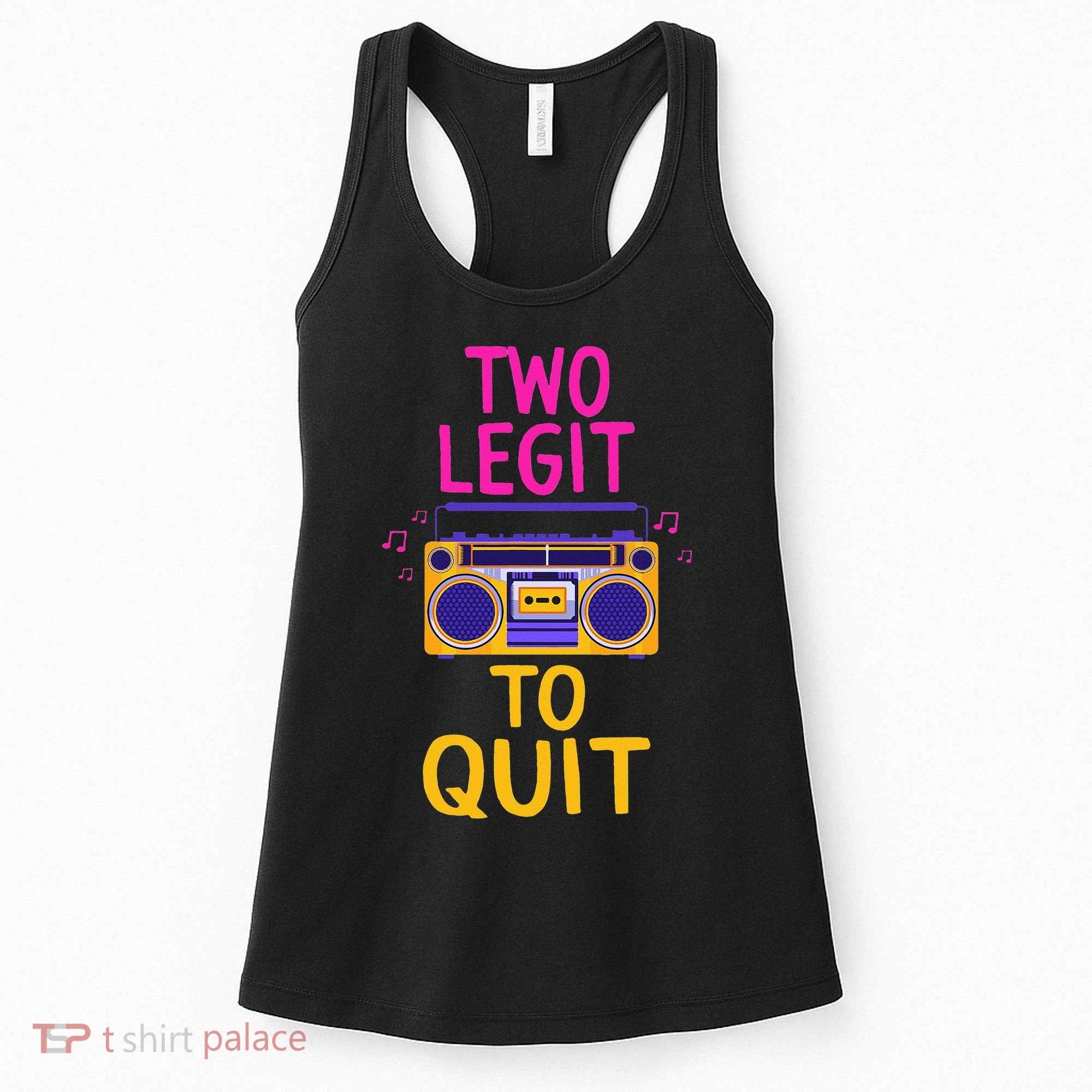 Two Legit To Quit 2nd Birthday Party Hip Hop Theme Toddlers Women's Tank Top