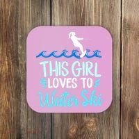 This Loves To Water Ski Meaningful Gift Coaster thumb 0