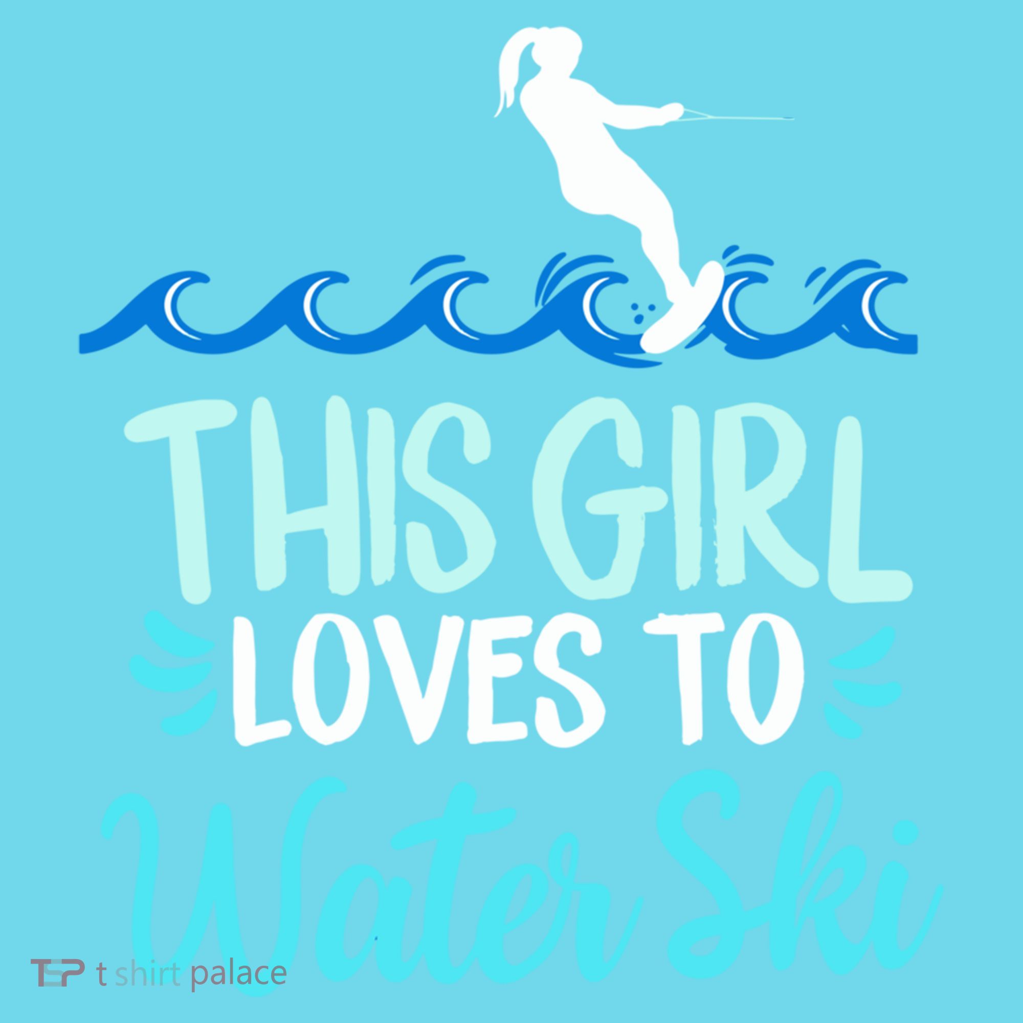 This Loves To Water Ski Meaningful Gift Long Sleeve Shirt