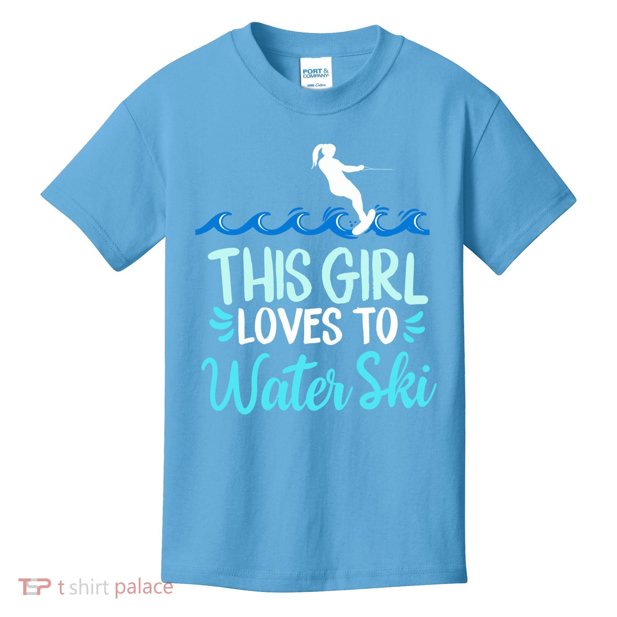 This Loves To Water Ski Meaningful Gift Kids T-Shirt