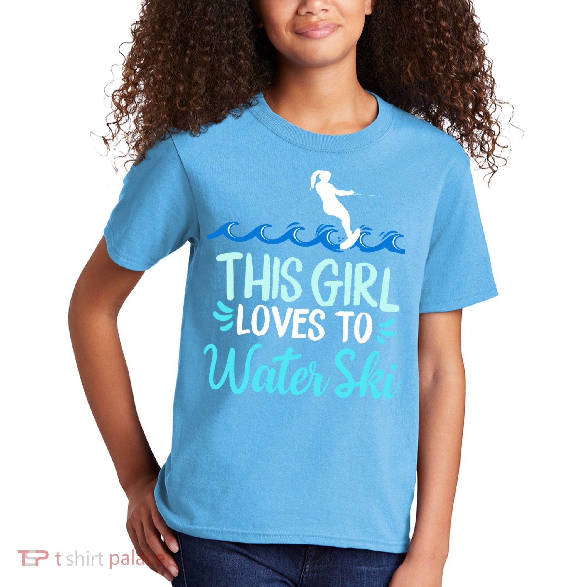 This Loves To Water Ski Meaningful Gift Kids T-Shirt