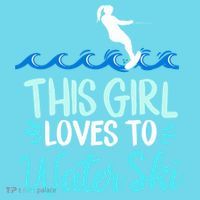 This Loves To Water Ski Meaningful Gift Kids T-Shirt thumb 4