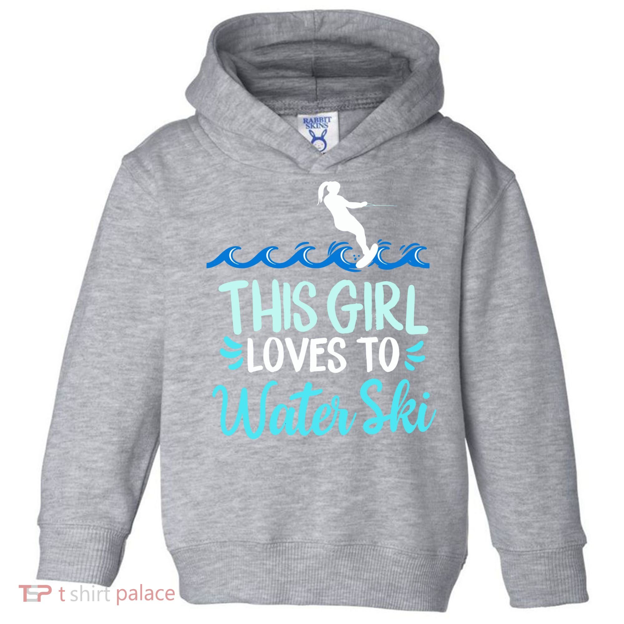 This Loves To Water Ski Meaningful Gift Toddler Hoodie