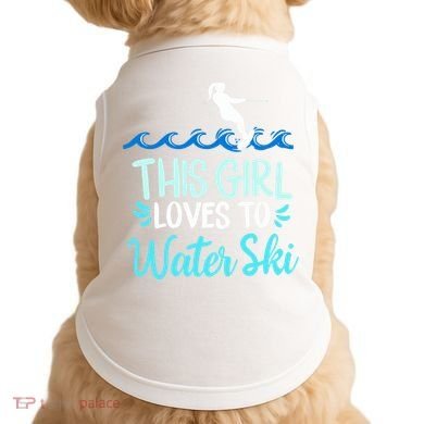 This Loves To Water Ski Meaningful Gift Doggie Tank