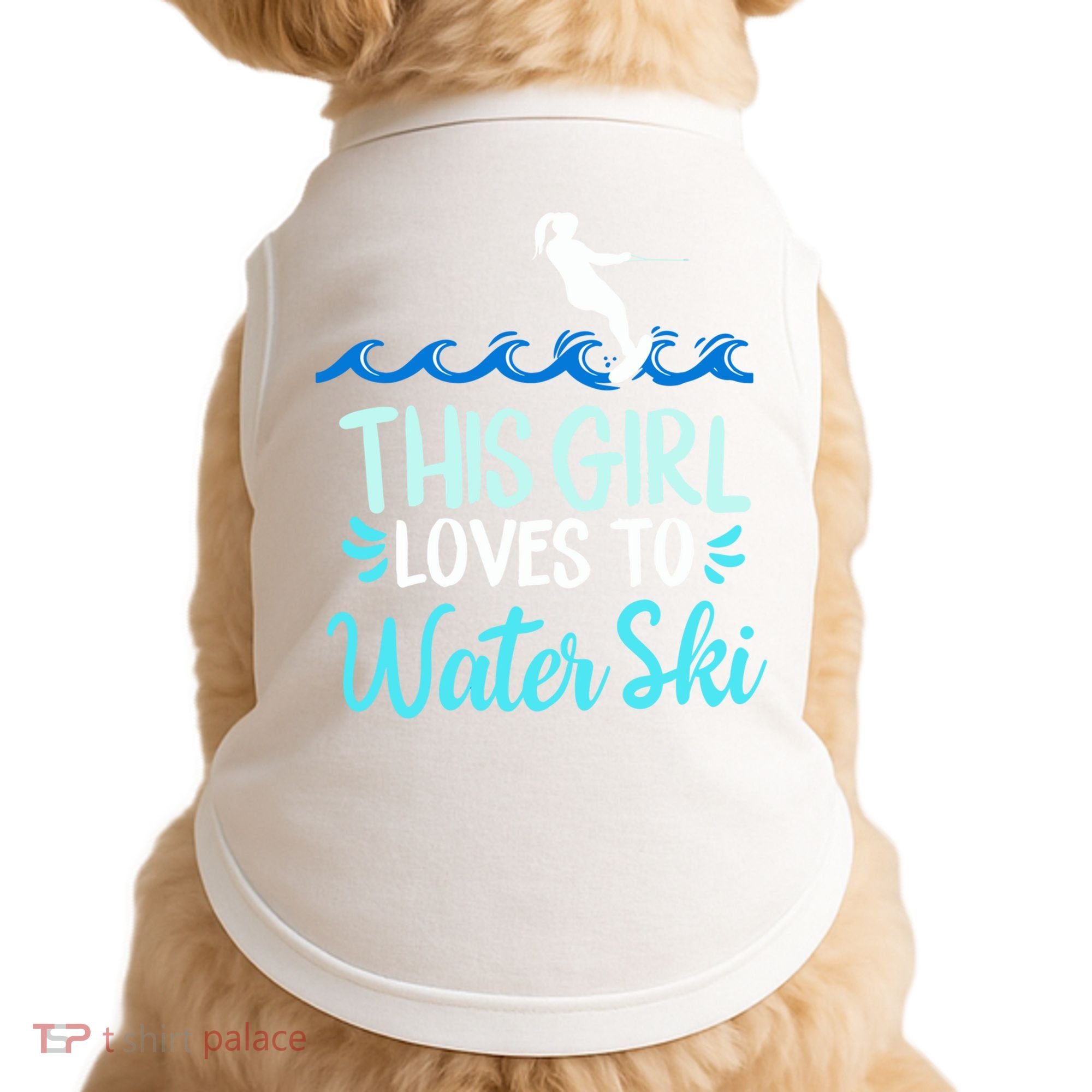 This Loves To Water Ski Meaningful Gift Doggie Tank