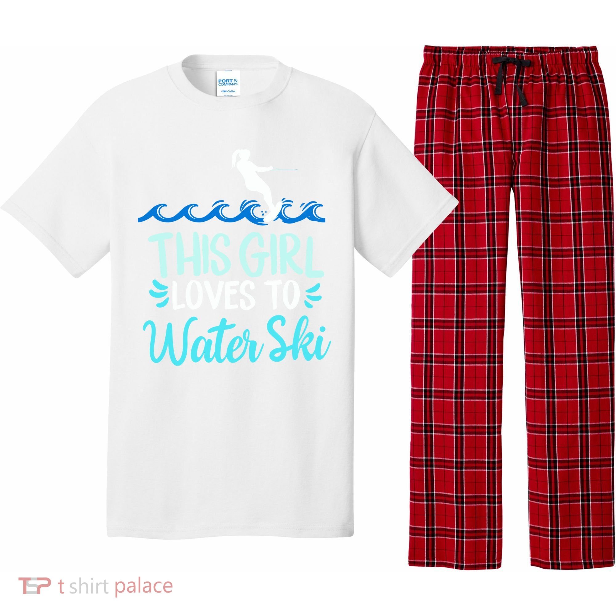 This Loves To Water Ski Meaningful Gift Pajama Set
