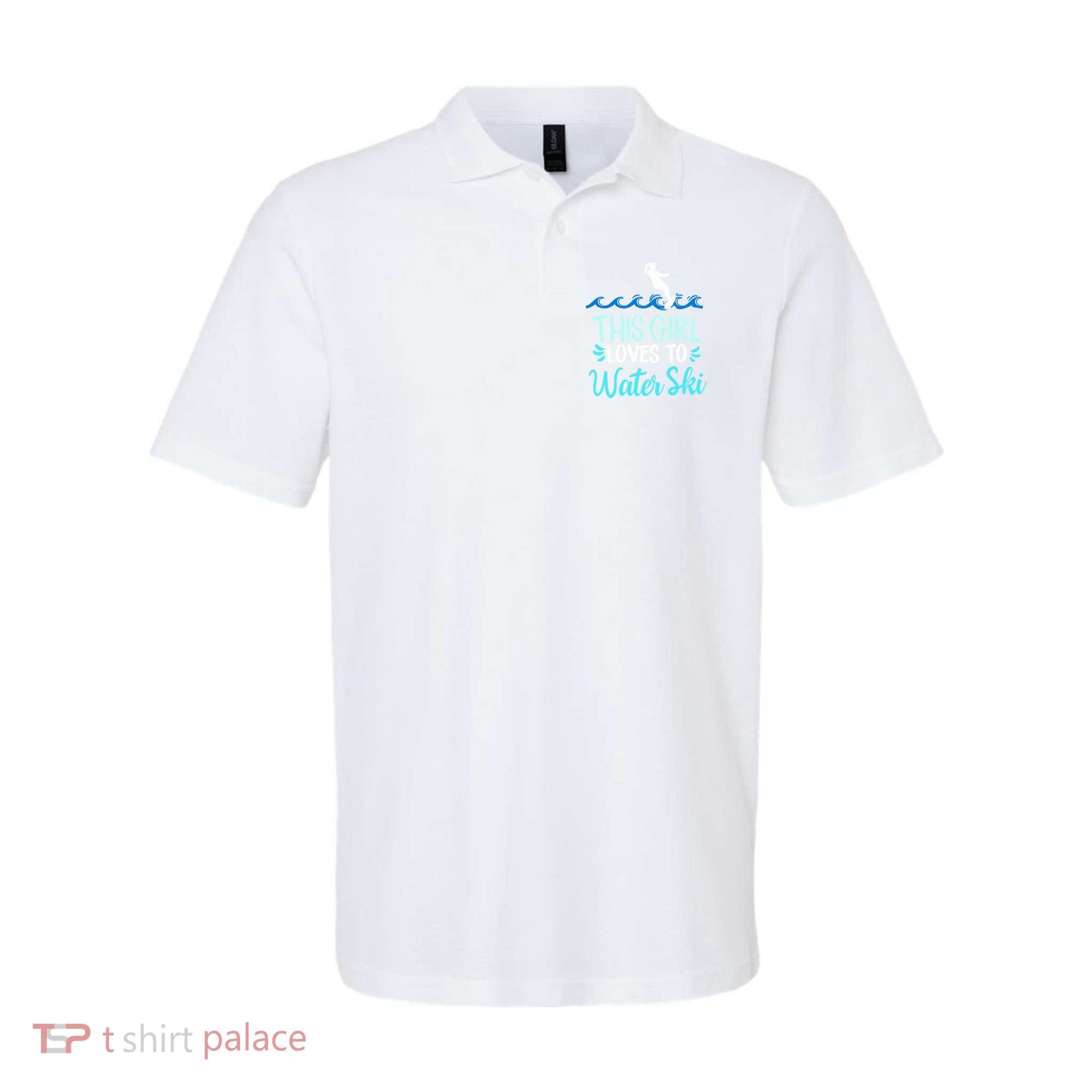 This Loves To Water Ski Meaningful Gift Polo