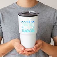 This Loves To Water Ski Meaningful Gift Tumbler thumb 2