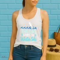 This Loves To Water Ski Meaningful Gift Women's Tank Top thumb 2