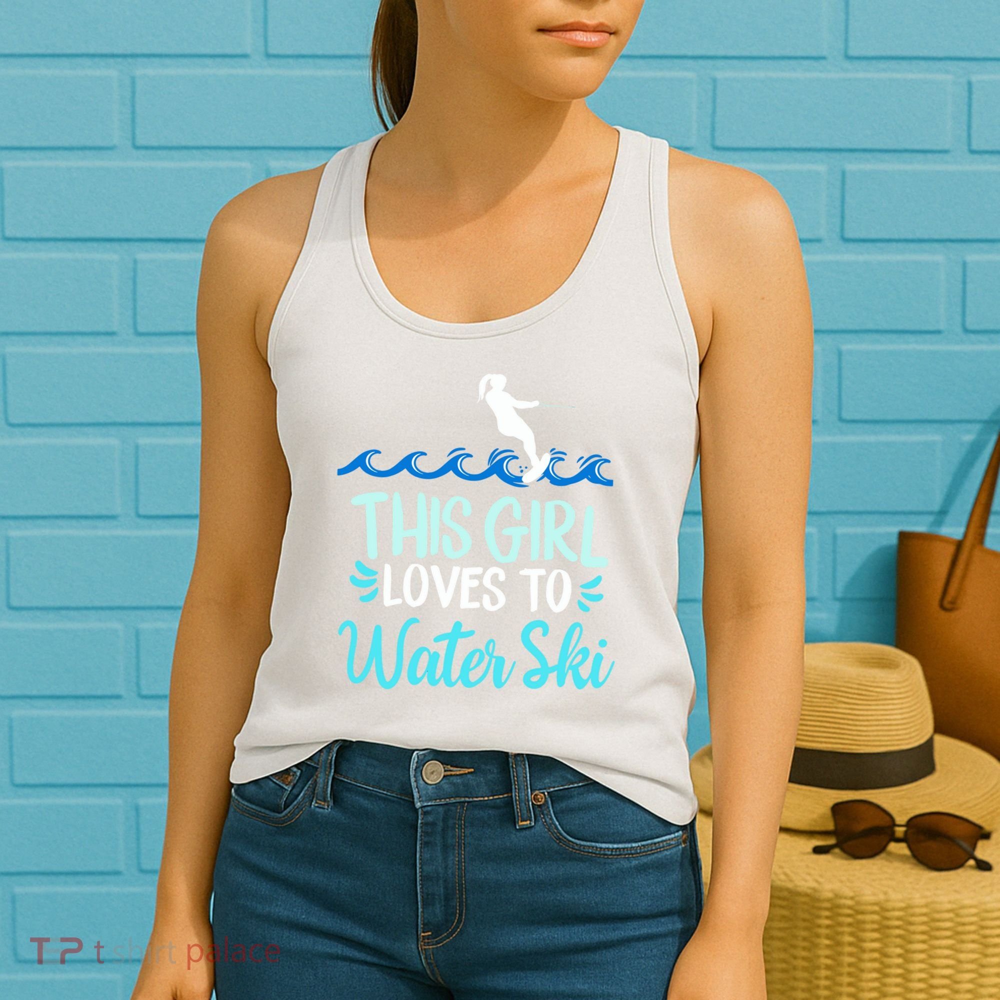 This Loves To Water Ski Meaningful Gift Women's Tank Top