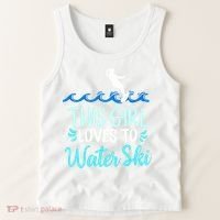 This Loves To Water Ski Meaningful Gift Tank Top thumb 2