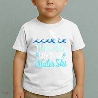 This Loves To Water Ski Meaningful Gift Toddler T-Shirt thumb 2