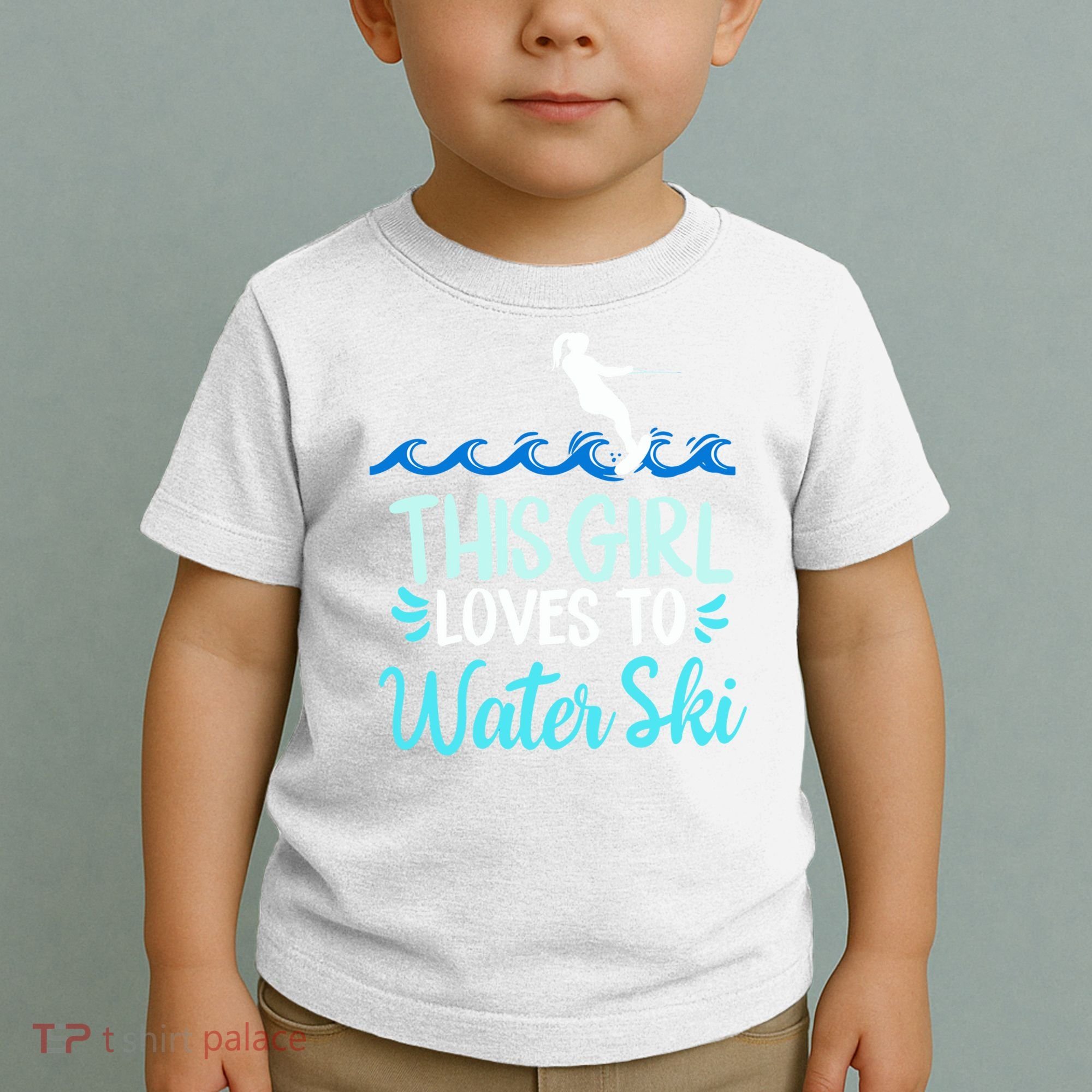 This Loves To Water Ski Meaningful Gift Toddler T-Shirt