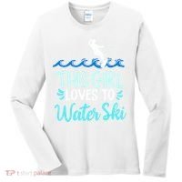 This Loves To Water Ski Meaningful Gift Women's Long Sleeve Shirt thumb 0