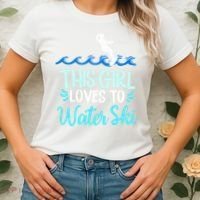 This Loves To Water Ski Meaningful Gift Women's T-Shirt thumb 2