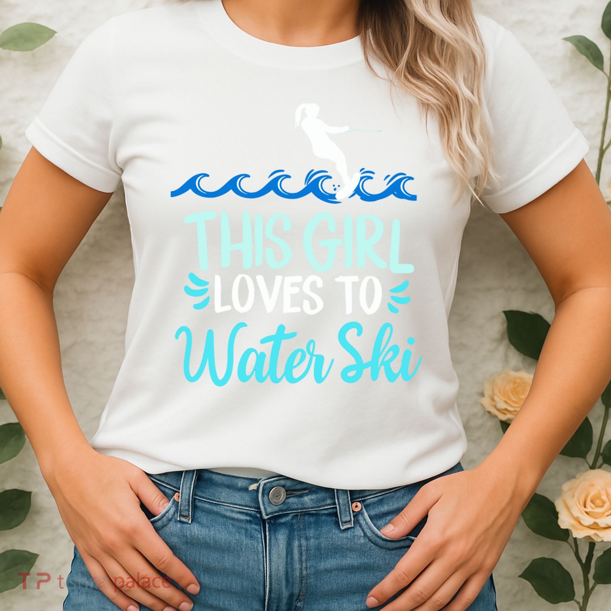 This Loves To Water Ski Meaningful Gift Women's T-Shirt