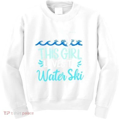 This Loves To Water Ski Meaningful Gift Kids Sweatshirt