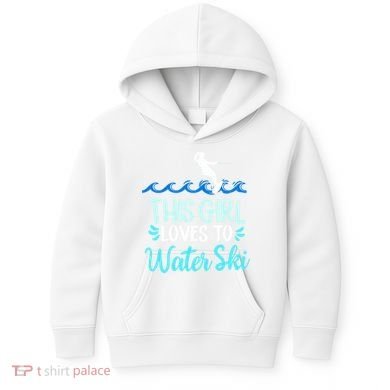 This Loves To Water Ski Meaningful Gift Kids Hoodie
