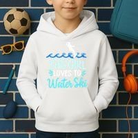 This Loves To Water Ski Meaningful Gift Kids Hoodie thumb 2