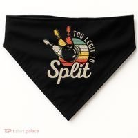 Too Legit To Split Retro Bowling Funny Bowler Bowling Team USA-Made Doggie Bandana thumb 0