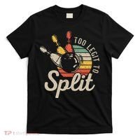 Too Legit To Split Retro Bowling Funny Bowler Bowling Team T-Shirt thumb 0