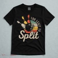Too Legit To Split Retro Bowling Funny Bowler Bowling Team T-Shirt thumb 5