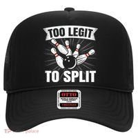 Too Legit To Split Funny Retro Team Bowler Bowling Hat thumb 0