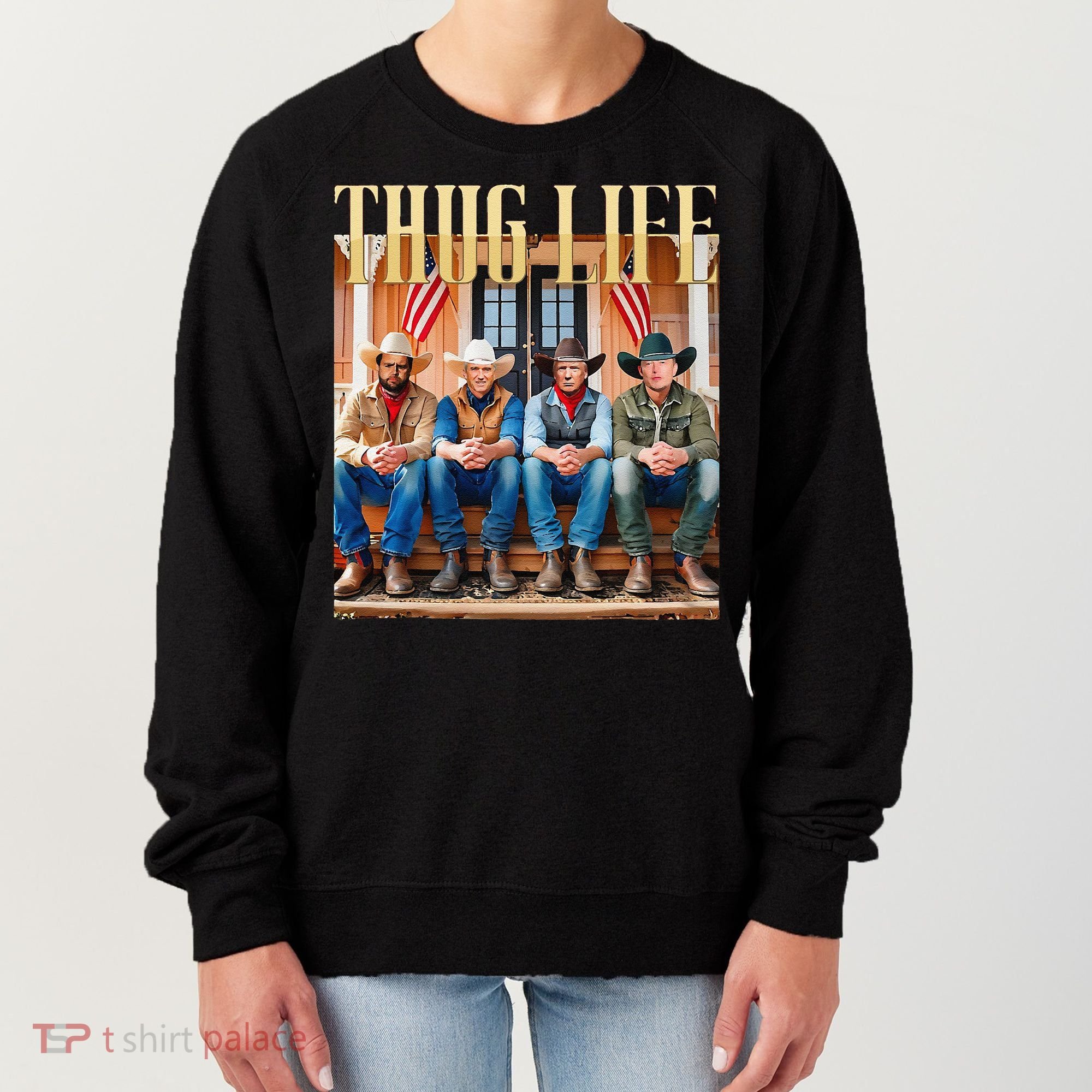 Thug Life Trump Vance Kennedy Elon Women's Sweatshirt