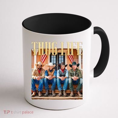 Thug Life Trump Vance Kennedy Elon Coffee Mug back